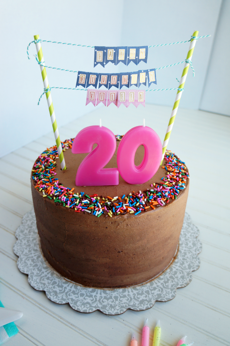 20th Chocolate Birthday Cakes