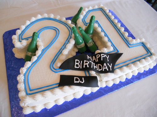 21st Birthday Cake