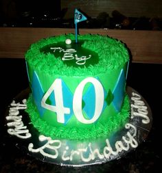 40th Birthday Golf Cake