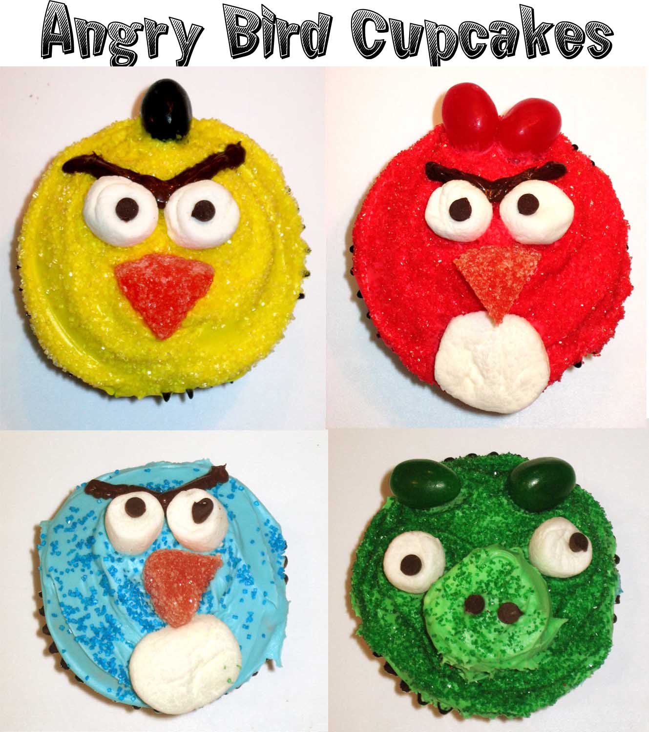 9 Photos of Angry Birds Birthday Cake Cupcakes