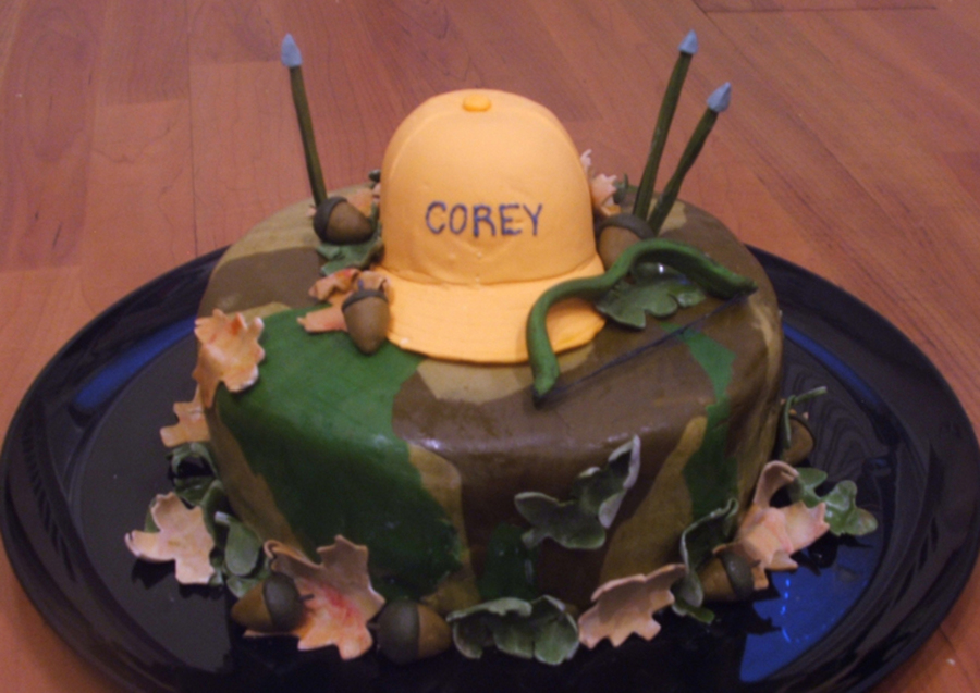 Archery Hunting Birthday Cake