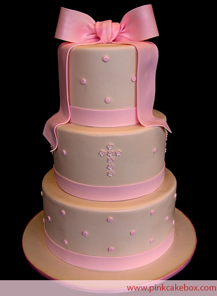 Baptism Christening Cake for Girl