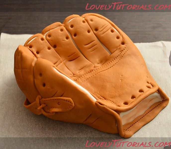 Baseball Glove Cake Tutorial