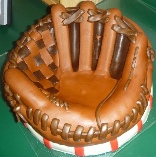 Baseball Glove Cake