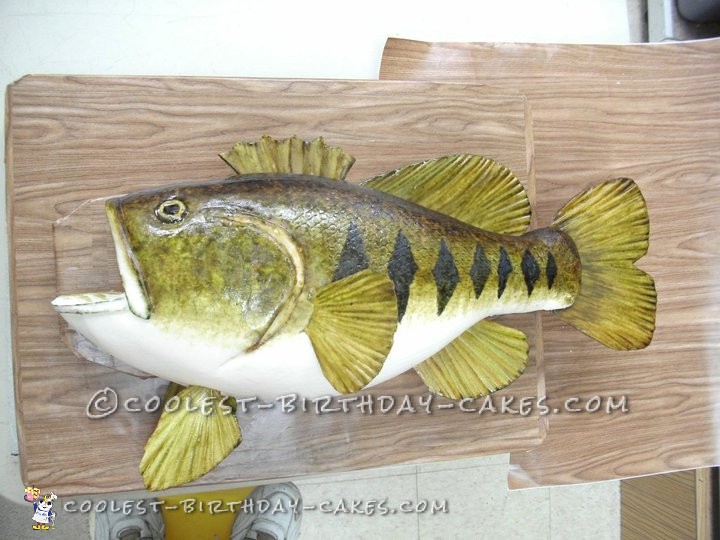 Bass Fish Birthday Cake