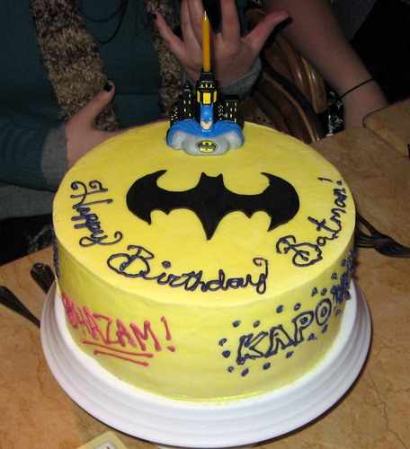 Batman Theme Birthday Cake