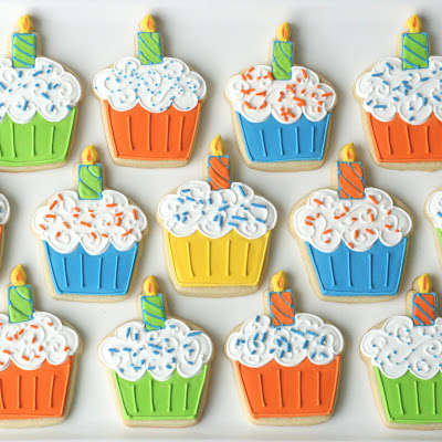 Birthday Cupcake Cookies