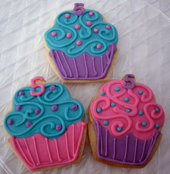 Birthday Decorated Sugar Cookies