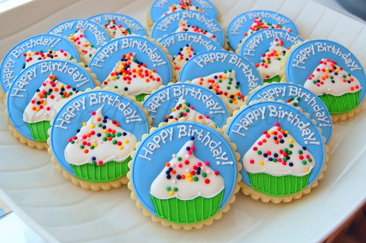 Birthday Decorated Sugar Cookies