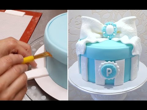 Birthday Present Gift Box Cake