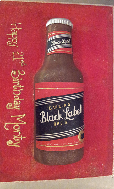 Black Label Beer Bottles