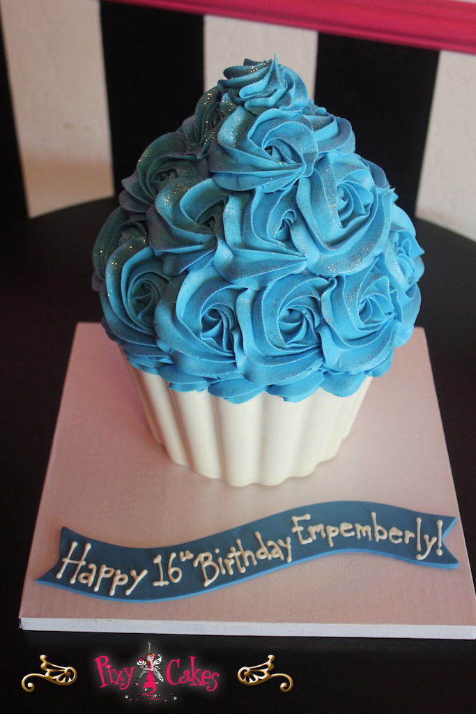 Blue Cupcakes Birthday Cakes for Girls