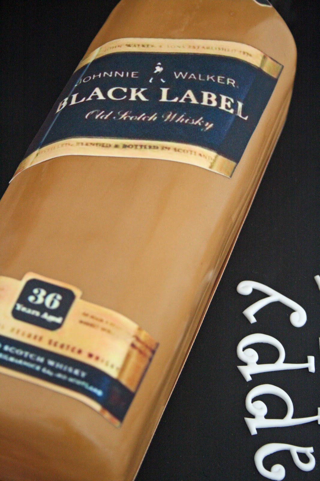 Blue Label Bottle Cake