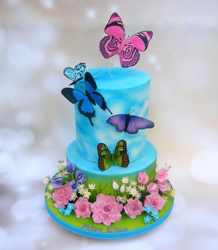 5 Photos of Exotic Butterfly Cakes