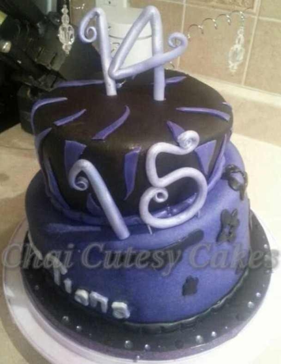 Cheetah Themed Birthday Cake