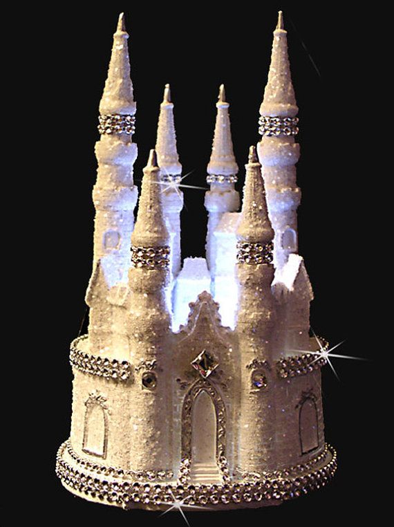 Cinderella Castle Wedding Cake Topper or Sweet 16