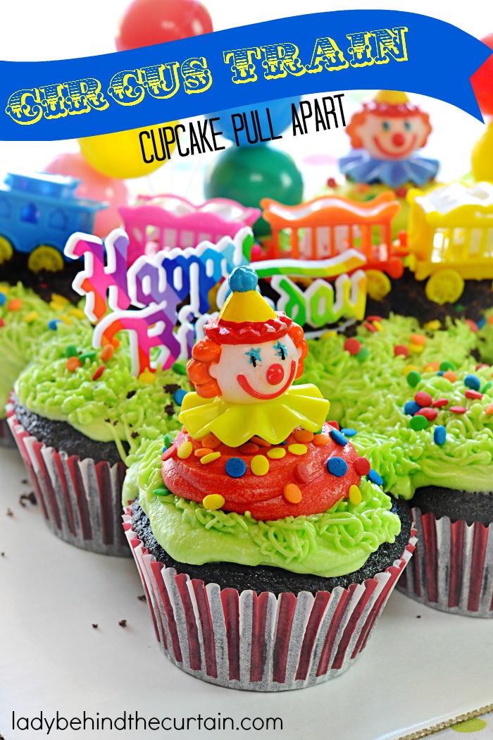 Circus Themed Pull Apart Cupcakes