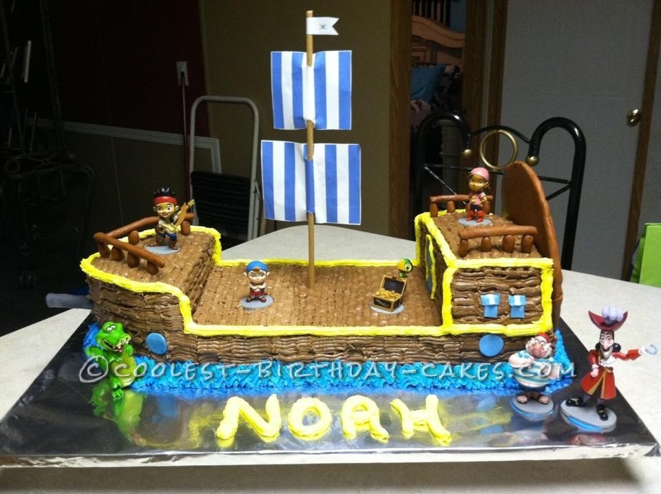 Coolest Pirate Ship Cake