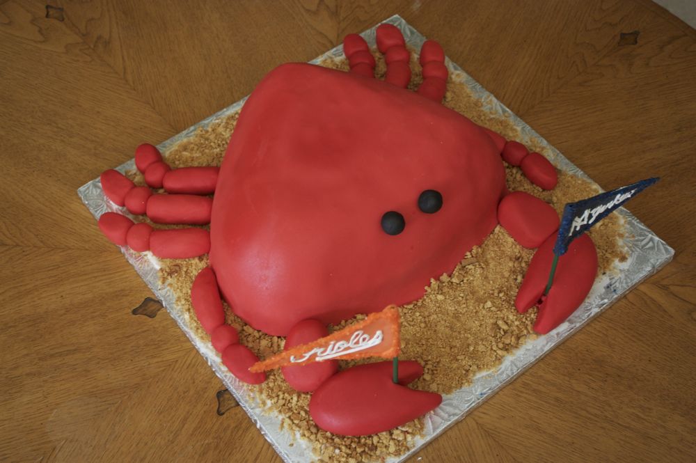 Crab Birthday Cake