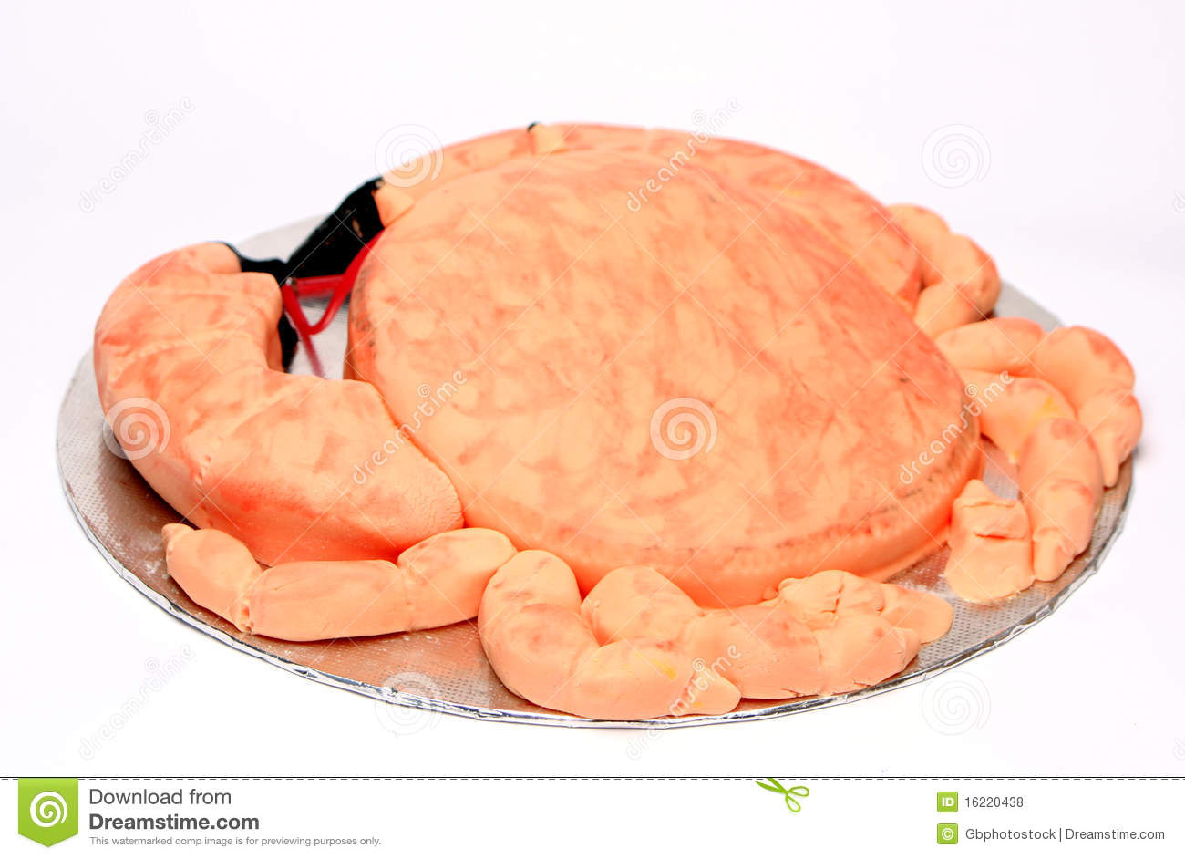 Crab Shaped Birthday Cake