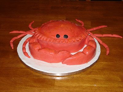 Crab Shaped Cake