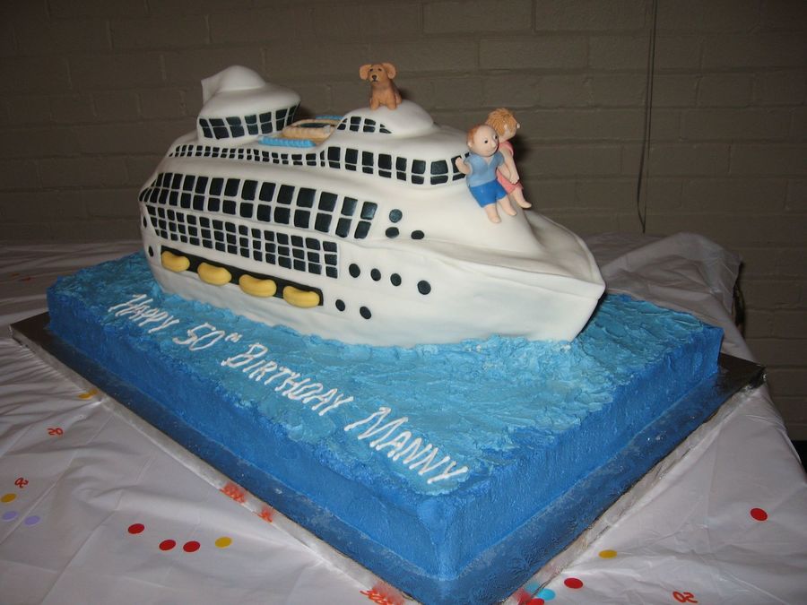 Cruise Ship Birthday Cake