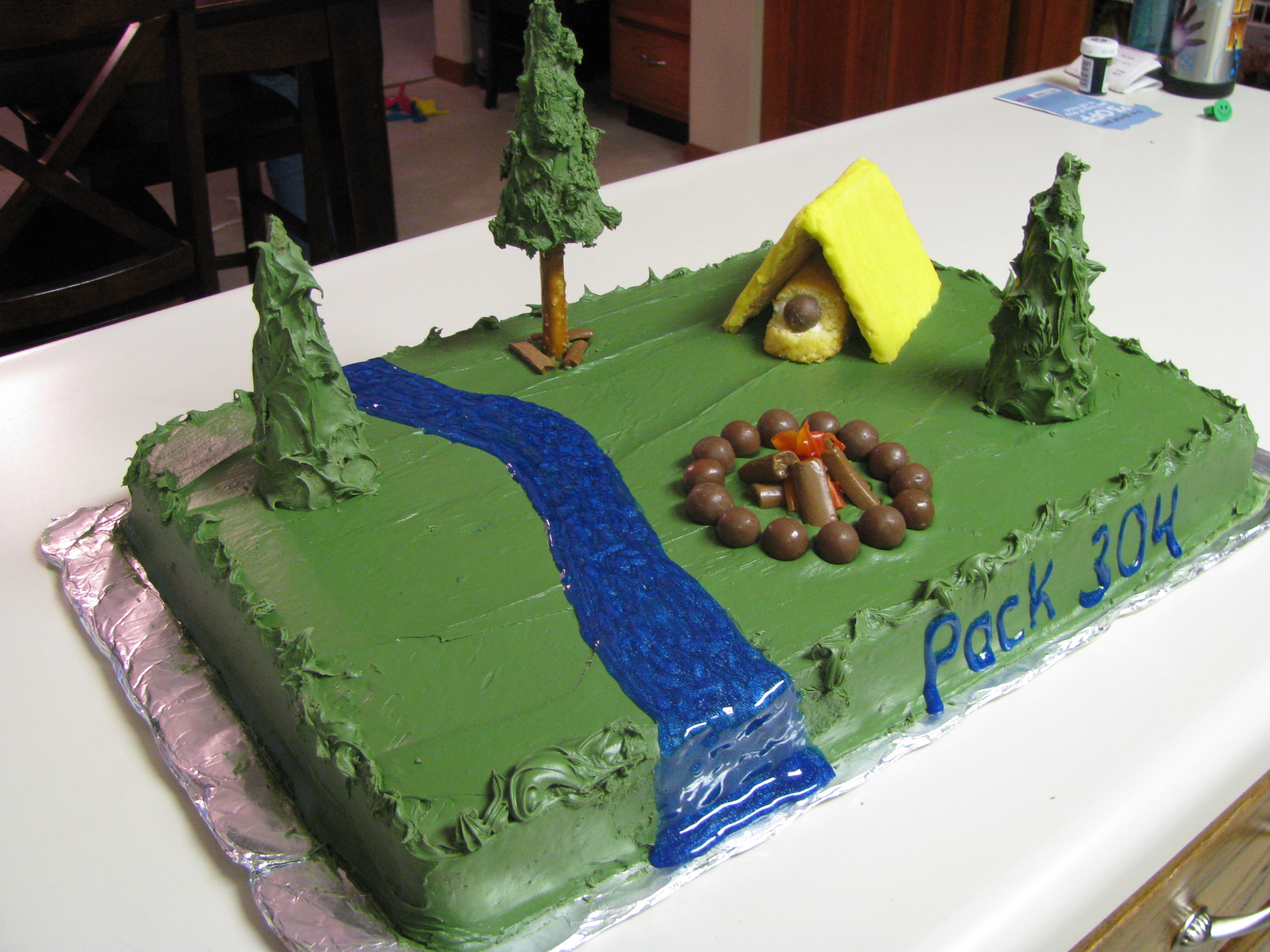 Cub Scout Camping Birthday Cakes