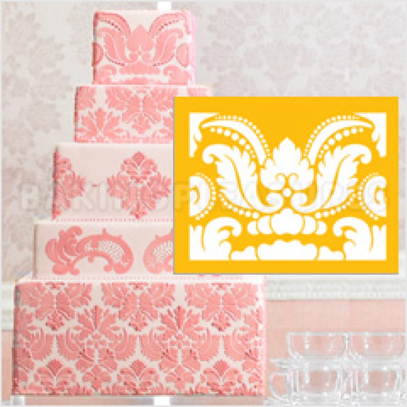 Damask Cake Stencil