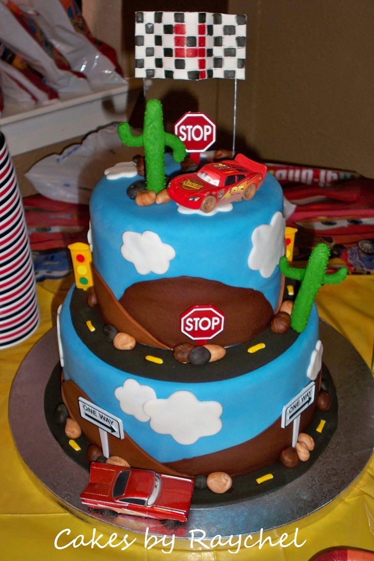 Disney Cars Fondant Cake