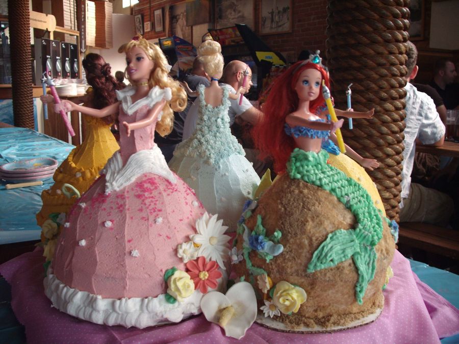 Disney Princess Doll Birthday Cakes