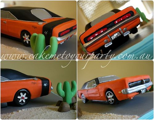 Dodge Charger Birthday Cake