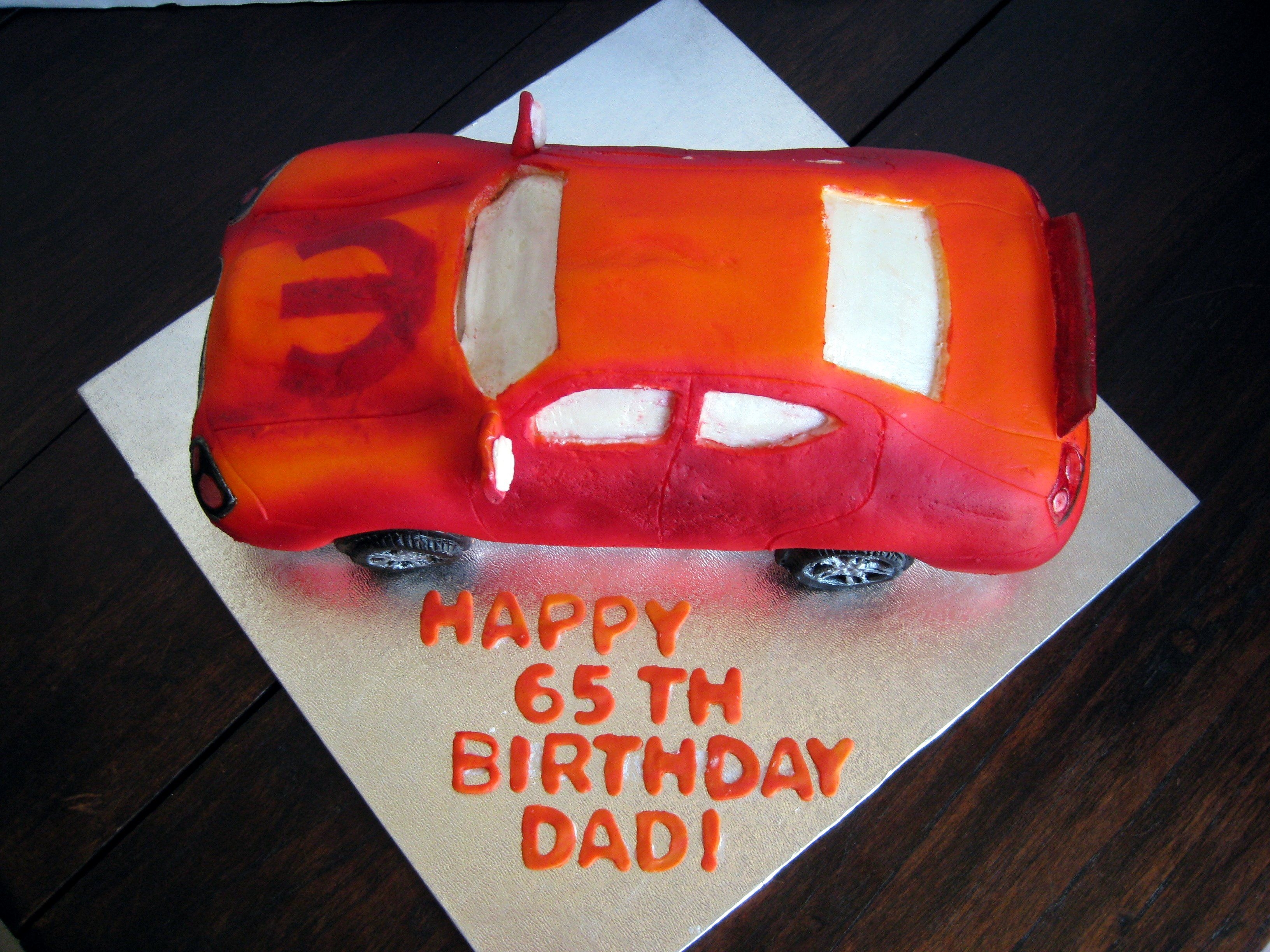 Dodge Chargers Fondant Cake