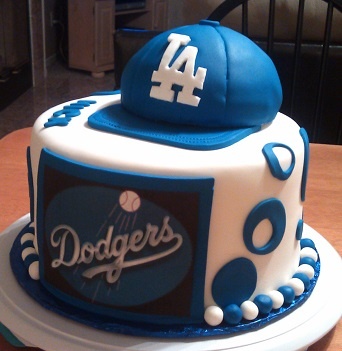 Dodgers Birthday Cake