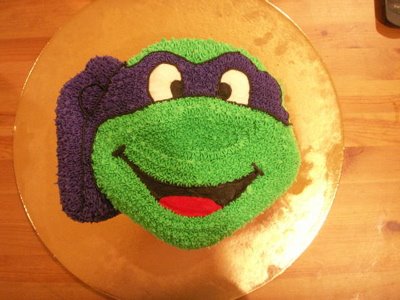 Donatello Teenage Mutant Ninja Turtle Cake