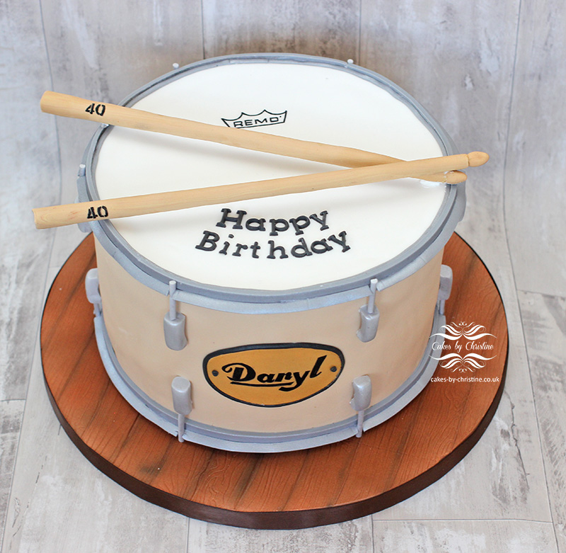 Drum Birthday Cake