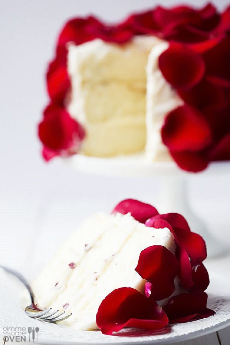 Edible Rose Petal Cake