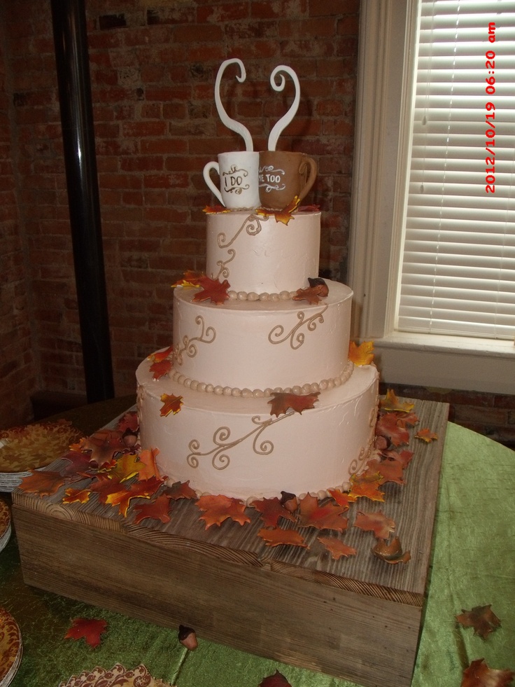 Fall Themed Wedding Cake Toppers