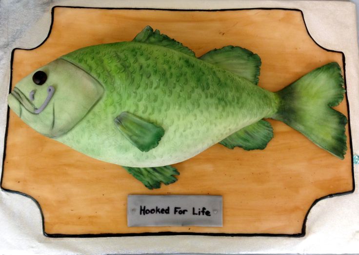 Fish Shaped Grooms Cake