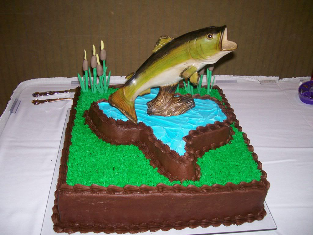 Fishing Grooms Cake Ideas