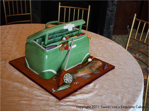 Fishing Grooms Cake