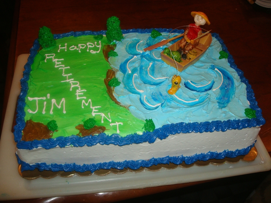 Fishing Theme Cake Decorations