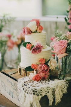 Flower Topped Cake