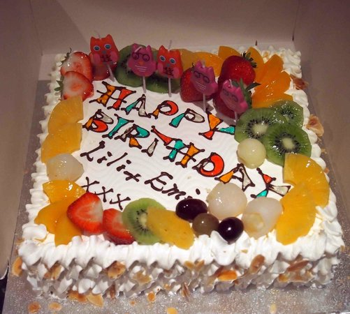 Fruit Birthday Cake