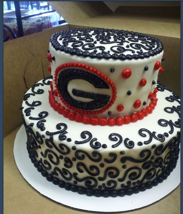 Georgia Bulldog Graduation Cake