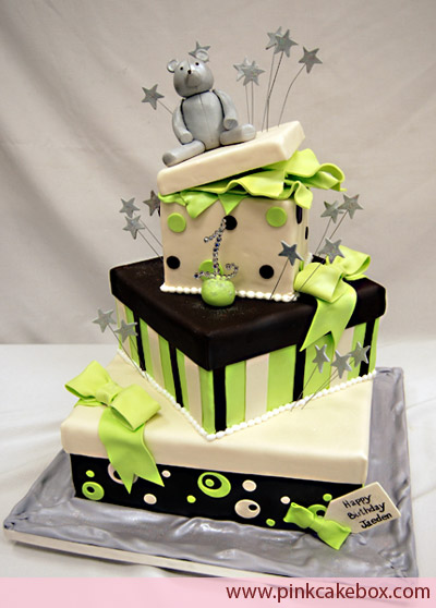 Gift Box Birthday Cake