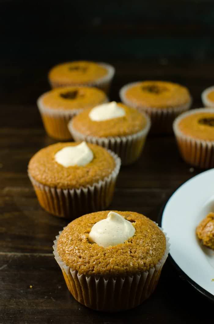 Gingerbread Cupcakes with Cream Cheese Frosting