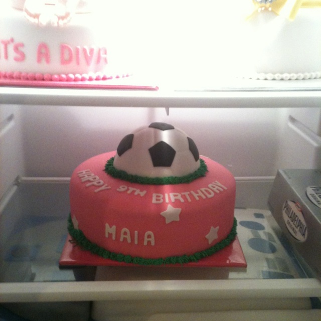 Girl Soccer Birthday Cake