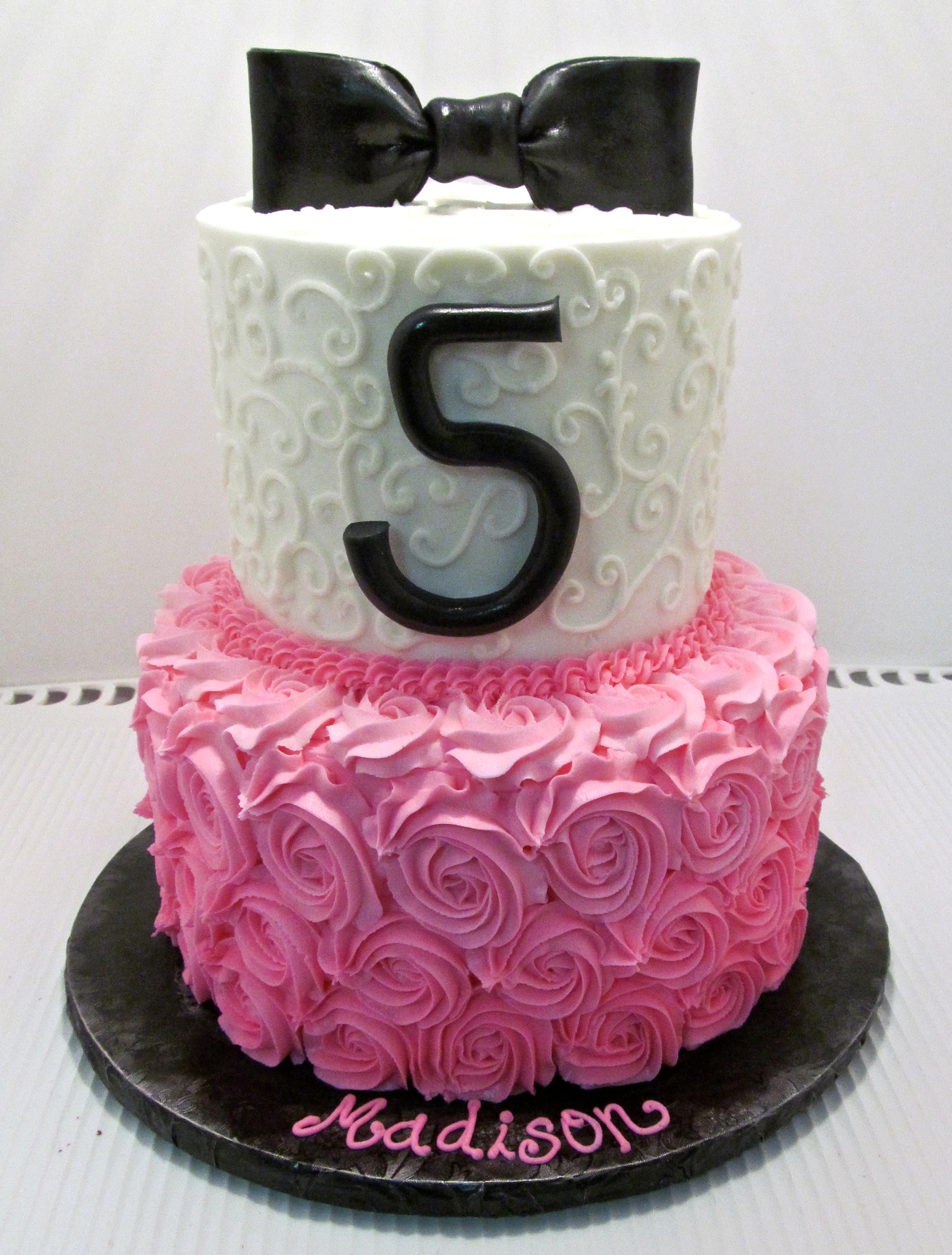 Girls Buttercream Birthday Cake