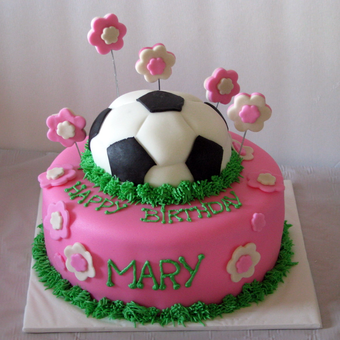 Girls Soccer Birthday Cake Ideas