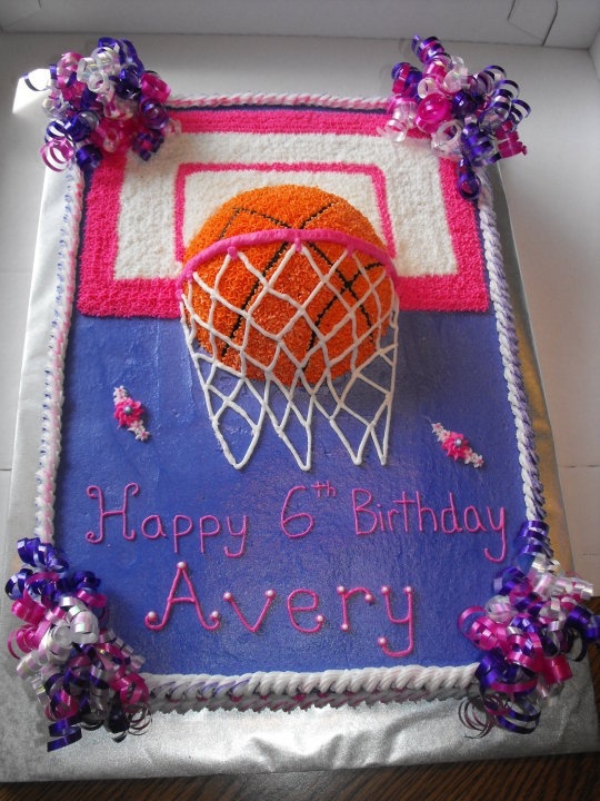 Girly Basketball Cake Idea